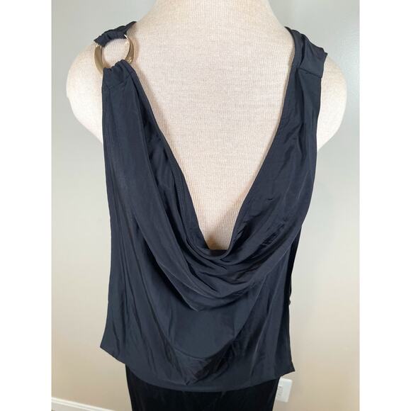 Rat & Boa Josefa Cowl Neck Open Sides Black Maxi Dress Size XL - Picture 5 of 9